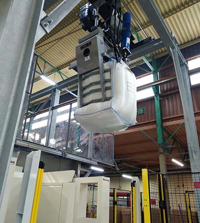 Système de vidange big bag entièrement automatique