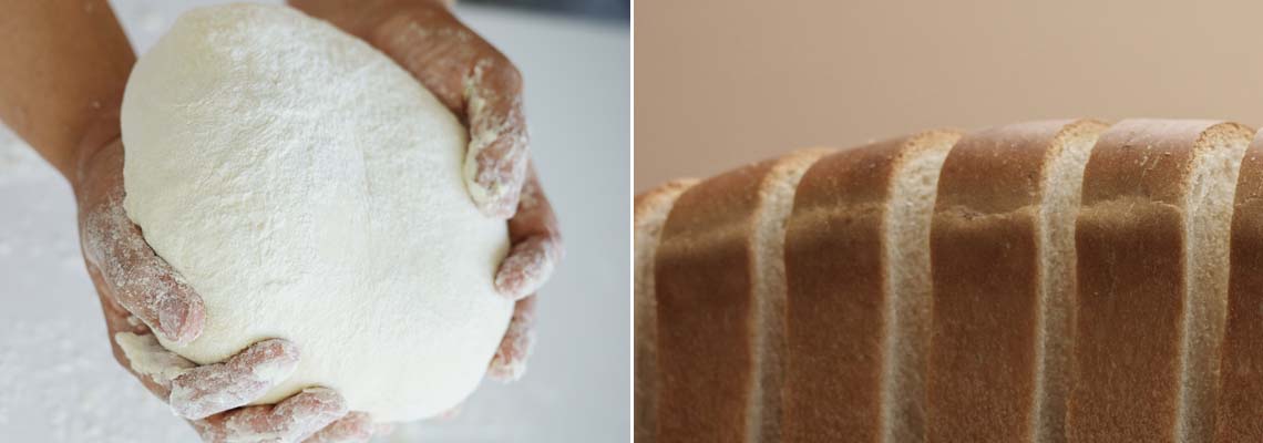 Production line for sandwich bread