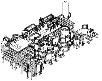 Production flakes polyethylene