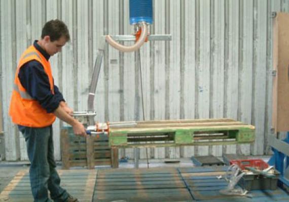 pallet handling system security