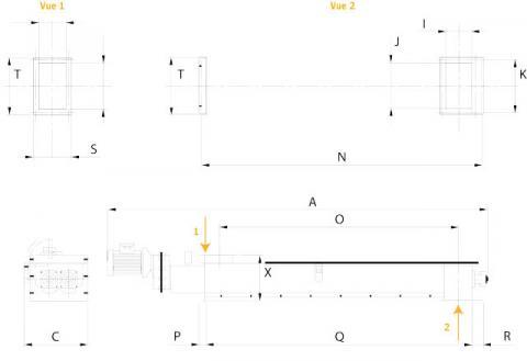 Dimensionnel mélangeur à pales