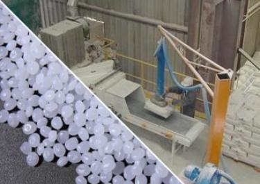 Vidange de sacs automatique pour alimentation de ligne d'extrusion