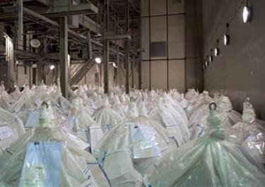 Enfouissement de big bags de cendres Enfouissement de big bags de cendres