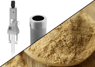 Accessoires d'ensachage Palamatic Process, filtre NEP haute efficacité et dispositif de désaération pour levures déshydratées en poudre.