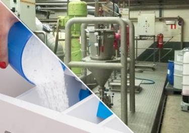 Vidange de big bags pour alimentation cuve