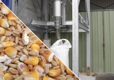 Remplissage big bags une anse d’engrais
