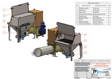 Vide sac manuel - Sacktip S - 1 200