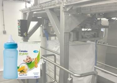 Station conditionnement big bag hygiénique poudre de lait infantile