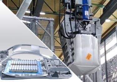 Vidange de big bag de nickel