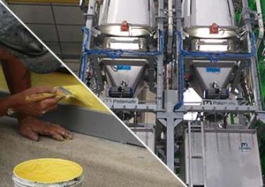 Vidange de big bags dans des IBC palamatic