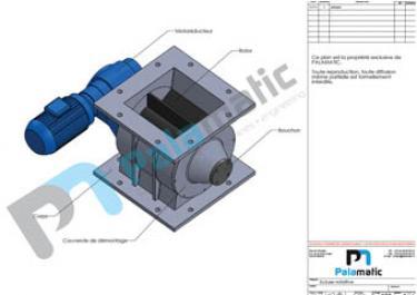 Drop through rotary valve E200 for flakes and pellets