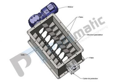 GR70 Industrial granulator layout - Bulk material and powder handling 