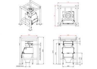 Big bag and sack discharging low profile independent loading