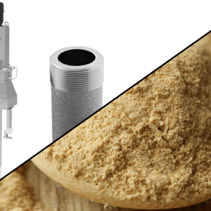 Accessoires d'ensachage Palamatic Process, filtre NEP haute efficacité et dispositif de désaération pour levures déshydratées en poudre.
