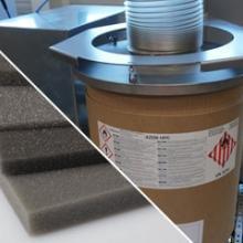 Conditionnement de poudres hautement explosives en fût Enfûtage d'agents chimiques