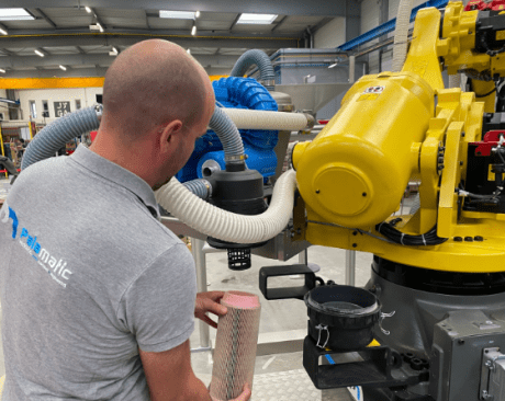 Démontage de la cartouche filtrante