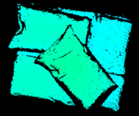 Scan 3D d’une couche irrégulière de sacs