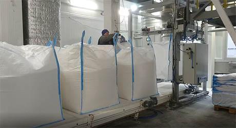 Couseuse pour fermeture big bag après remplissage