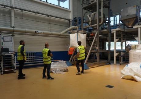 Essais vidange big bag et transport pneumatique