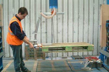 pallet handling system security