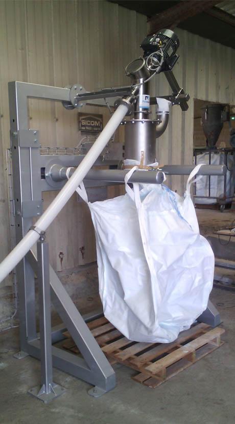 Conditionneuse big bag pulvérulents