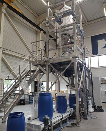 Station de remplissage de fûts avec vidange big bag Palamatic