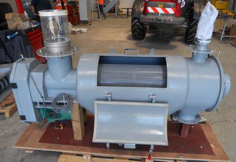 Tamis centrifuge RS400 ouvert