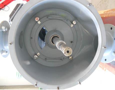 Tamis centrifuge RS400 vue intérieur 