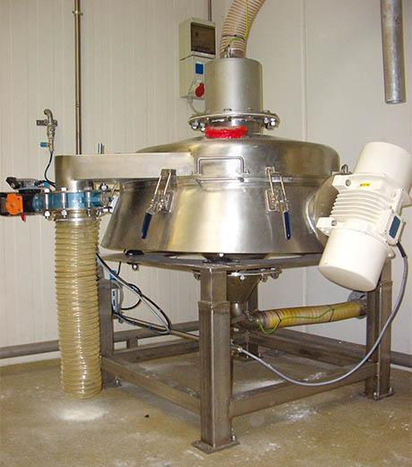 Tamisage ligne transfert pneumatique