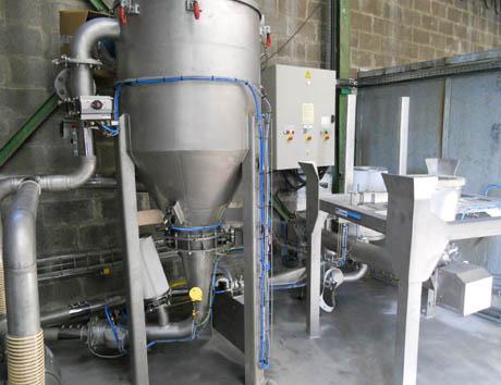 bulk powder pneumatic conveyor palamatic process 