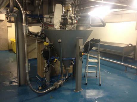 Transfert pneumatique aspiré phase dense