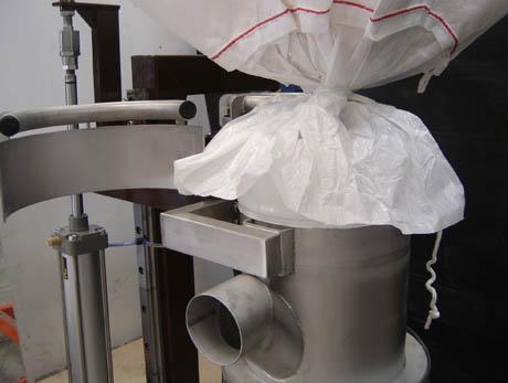 Vidange de big bag - Tube télescopique