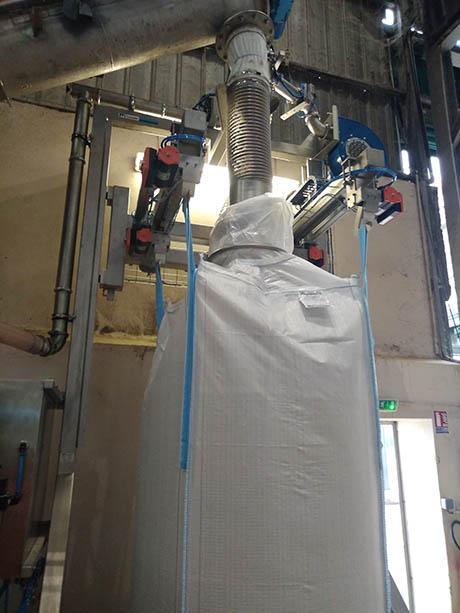 Vis pour alimenter la mise en big bag